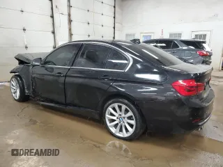 2017 BMW 3 Series 330i xDrive with VIN WBA8D9G3XHNU65814, listed as a Copart auction lot 87480984 with 60,195 mi miles and Salvage title. Bid and sale history available at DreamBid. Image 2.