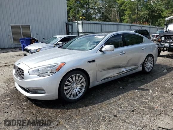 2015 Kia K900 Premium with VIN KNALU4D43F6027136, listed as a Copart auction lot 73374194 with 134,813 mi miles and Salvage Title. Bid and sale history available at carsss.com. Image 1.
