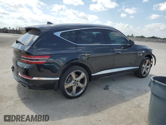 2022 Genesis GV80 with VIN KMUHBDSB2NU101119, listed as a Copart auction lot 45217395 with 31,477 mi miles and Non repairable. Bid and sale history available at DreamBid. Image 3.