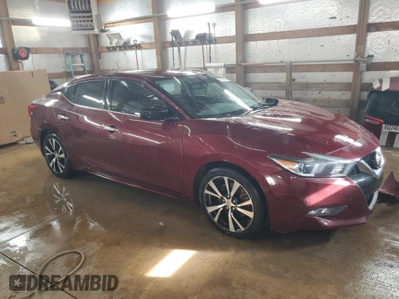 2017 Nissan Maxima Platinum with VIN 1N4AA6AP7HC444850, listed as a Copart auction lot 72166254 with 133,459 mi miles and Salvage Title. Bid and sale history available at DreamBid. Image 4.