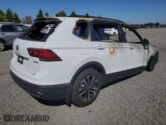 2023 Volkswagen Tiguan S with VIN 3VVFB7AX4PM078377, listed as a Copart auction lot 69337194 with Not provided miles and Non repairable. Bid and sale history available at DreamBid. Image 3.