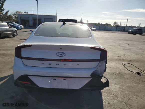 2021 Hyundai Sonata SEL with VIN KMHL14JA6MA153051, listed as a Copart auction lot 49714905 with 59,558 mi miles and Non Repairable. Bid and sale history available at carsss.com. Image 6.