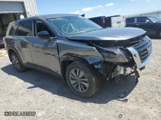 2023 Nissan Pathfinder S with VIN 5N1DR3AAXPC223821, listed as a Copart auction lot 47445344 with 104,134 mi miles. Bid and sale history available at carsss.com. Image 4.