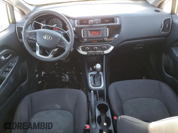 2016 Kia Rio LX with VIN KNADM5A30G6562206, listed as a Copart auction lot 46889555 with 97,729 mi miles and Salvage Title. Bid and sale history available at carsss.com. Image 8.