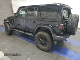 2020 Jeep Wrangler Unlimited Sahara with VIN 1C4HJXEG3LW118947, listed as a Copart auction lot 88635875 with 80,048 mi miles and Clean Title. Bid and sale history available at carsss.com. Image 2.