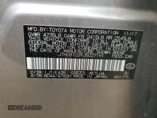 2018 Lexus IS with VIN JTHC81D29J5027191, listed as a Copart auction lot 54047035 with 76,726 mi miles and Clean Title. Bid and sale history available at carsss.com. Image 12.