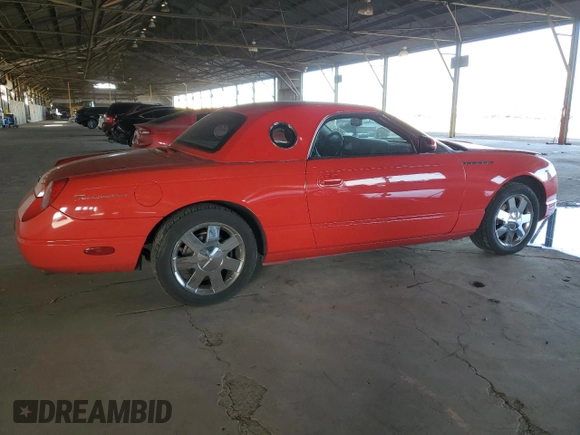 2002 Ford Thunderbird Hardtop Premium with VIN 1FAHP60A52Y117349, listed as a Copart auction lot 87468164 with 135,893 mi miles and Salvage Title. Bid and sale history available at DreamBid. Image 3.