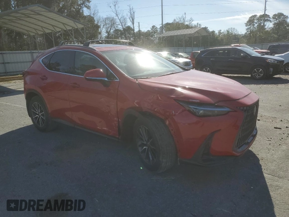2025 Lexus NX with VIN 2T2GDCAZ0SC020433, listed as a Copart auction lot 47926815 with 3,220 mi miles and Salvage Title. Bid and sale history available at carsss.com. Image 4.