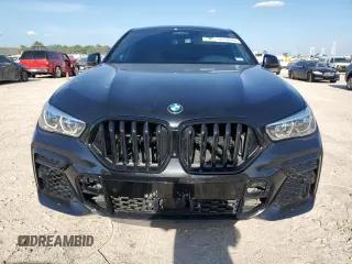 2023 BMW X6 M50i with VIN 5UXCY8C02P9N58629, listed as a Copart auction lot 66108284 with 17,871 mi miles and Salvage Title. Bid and sale history available at carsss.com. Image 5.