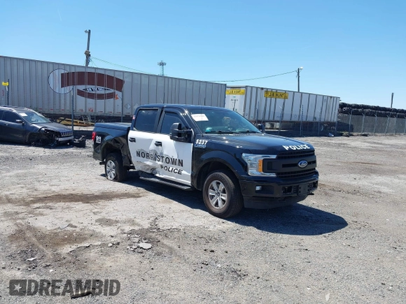 2018 Ford F-150 XL with VIN 1FTEW1E56JFC03505, listed as a IAAI auction lot 42076180 with 25,691 mi miles and . Bid and sale history available at carsss.com. Image 1.