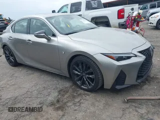 2021 Lexus IS with VIN JTHGZ1B29M5046992, listed as a IAAI auction lot 41747343 with 45,229 mi miles. Bid and sale history available at carsss.com. Image 1.