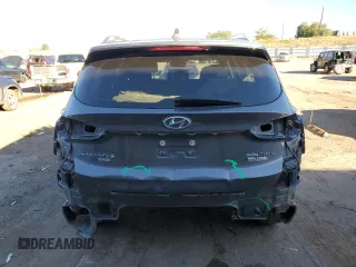 2021 Hyundai Santa Fe Hybrid Blue with VIN KM8S2DA1XMU011812, listed as a Copart auction lot 76833204 with 64,764 mi miles and Salvage Title. Bid and sale history available at carsss.com. Image 6.