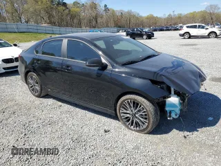 2024 Kia Forte GT-Line with VIN 3KPF54AD0RE742942, listed as a Copart auction lot 50396435 with 12,853 mi miles and Salvage Title. Bid and sale history available at carsss.com. Image 4.
