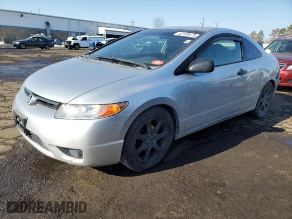 2006 Honda Civic Cpe DX with VIN 2HGFG12276H511530, listed as a Copart auction lot 42309975 with 173,540 mi miles and Salvage Title. Bid and sale history available at carsss.com. Image 1.