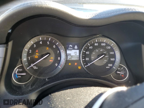 2012 Infiniti M Hybrid with VIN JN1EY1AP8CM910933, listed as a Copart auction lot 46451185 with 157,049 mi miles and Salvage title. Bid and sale history available at DreamBid. Image 9.