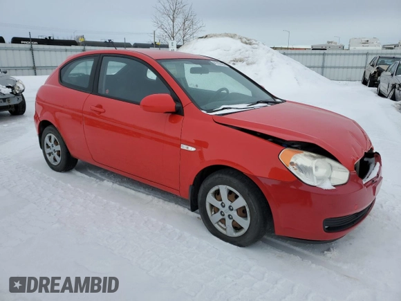 2008 Hyundai Accent Man L with VIN KMHCN35C88U100673, listed as a Copart auction lot 41707495 with 190,844 mi miles and Salvage Title. Bid and sale history available at carsss.com. Image 4.