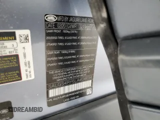 2020 Land Rover Range Rover with VIN SALGS4RY6LA404694, listed as a Copart auction lot 59352225 with 47,938 mi miles and Salvage title. Bid and sale history available at DreamBid. Image 13.