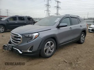 2020 GMC Terrain SLT z VIN 3GKALPEV9LL311091, wystawiony jako Copart lot #54767985 z przebiegiem 109 532 mil mil oraz Szkoda całkowita • Salvage title. Historia ofert i sprzedaży dostępna na DreamBid. Obrazek 1.