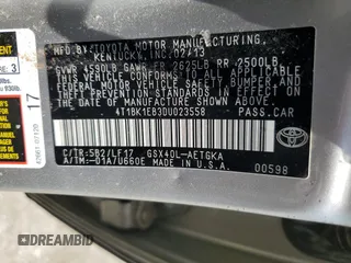 2013 Toyota Avalon XLE with VIN 4T1BK1EB3DU023558, listed as a Copart auction lot 55173005 with Not Provided miles and Clean Title. Bid and sale history available at DreamBid. Image 12.