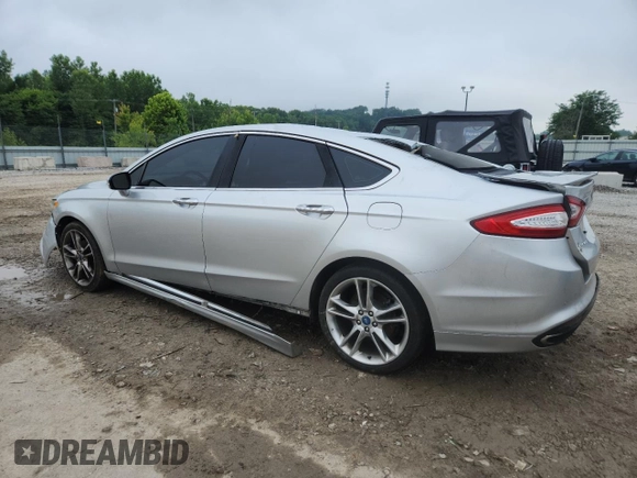 2013 Ford Fusion Titanium with VIN 3FA6P0K97DR161376, listed as a Copart auction lot 61128225 with 146,529 mi miles and Salvage title. Bid and sale history available at DreamBid. Image 2.
