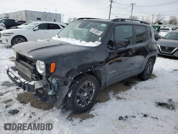 2020 Jeep Renegade Altitude with VIN ZACNJABB7LPL88119, listed as a Copart auction lot 45450135 with 101,600 mi miles and Clean Title. Bid and sale history available at DreamBid. Image 1.