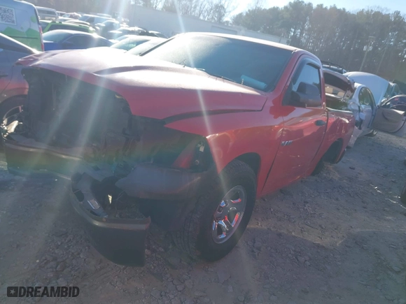 2009 Dodge Ram 1500 ST with VIN 1D3HB16K69J525333, listed as a IAAI auction lot 41281714 with 221,098 mi miles. Bid and sale history available at carsss.com. Image 2.