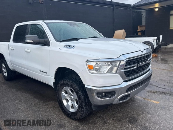2022 Ram 1500 Lone Star with VIN 1C6SRFFT4NN464963, listed as a Copart auction lot 45775405 with 30,494 mi miles and Non repairable. Bid and sale history available at DreamBid. Image 1.
