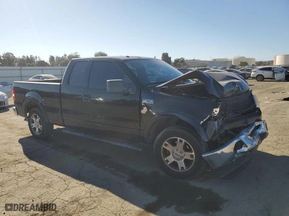 2006 Ford F-150 XLT with VIN 1FTPX12576FA24374, listed as a Copart auction lot 42820575 with 142769 miles and Salvage Title. Bid and sale history available at carsss.com. Image 4.