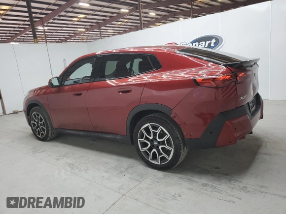 2025 BMW X2 xDrive28i with VIN WBX63GM0XS5036257, listed as a Copart auction lot 89159445 with 4,215 mi miles and Clean Title. Bid and sale history available at carsss.com. Image 2.