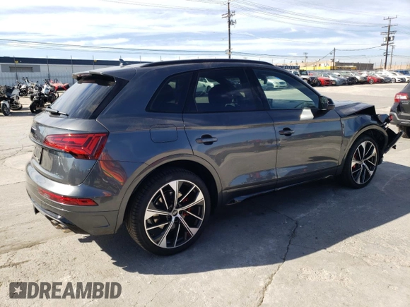 2023 Audi SQ5 Premium Plus with VIN WA1B4AFY0P2167063, listed as a Copart auction lot 39869674 with 12,008 mi miles and . Bid and sale history available at DreamBid. Image 3.