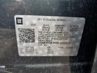 2019 Chevrolet Traverse LT Cloth with VIN 1GNERGKW0KJ262532, listed as a Copart auction lot 48403365 with 80,792 mi miles and Salvage Title. Bid and sale history available at carsss.com. Image 15.