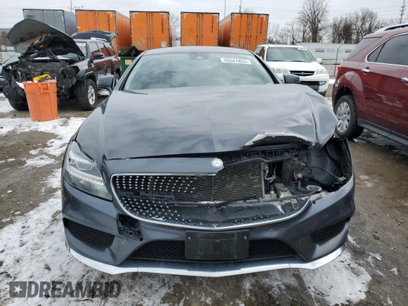 2015 Mercedes-Benz CLS 400 with VIN WDDLJ6HB7FA133768, listed as a Copart auction lot 45547855 with 130,514 mi miles and Salvage title. Bid and sale history available at DreamBid. Image 5.