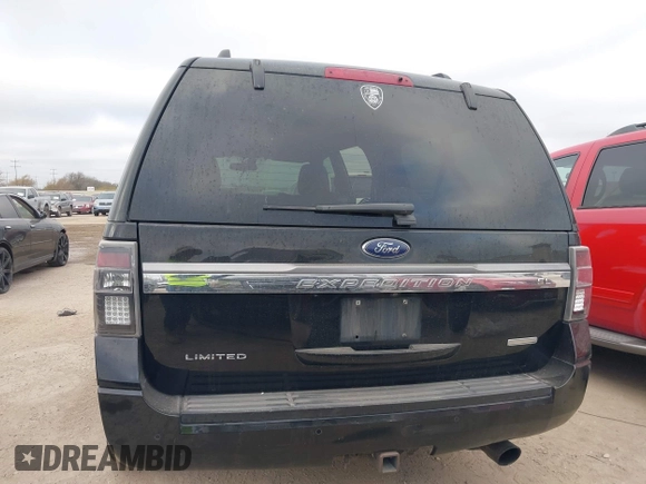 2017 Ford Expedition Max Limited with VIN 1FMJK1KT9HEA06255, listed as a IAAI auction lot 41748880 with 208,256 mi miles and . Bid and sale history available at DreamBid. Image 16.