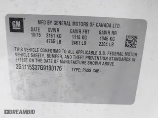2016 Chevrolet Impala LT with VIN 2G1115S37G9130176, listed as a IAAI auction lot 42013570 with 98,702 mi miles. Bid and sale history available at carsss.com. Image 9.