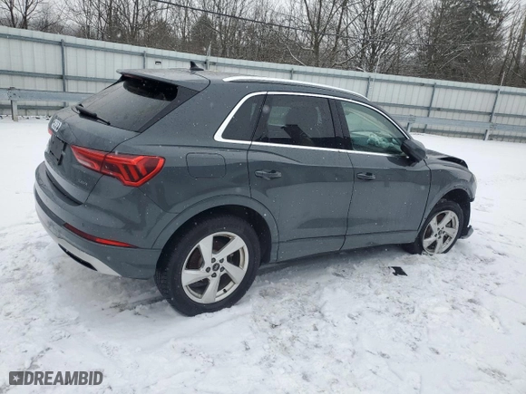 2021 Audi Q3 Premium with VIN WA1AUCF32M1130433, listed as a Copart auction lot 44853145 with 18,694 mi miles and Clean Title. Bid and sale history available at carsss.com. Image 3.