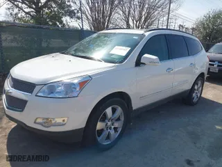 2012 Chevrolet Traverse LTZ with VIN 1GNKVLED7CJ120620, listed as a IAAI auction lot 41608162 with 187,089 mi miles. Bid and sale history available at carsss.com. Image 2.