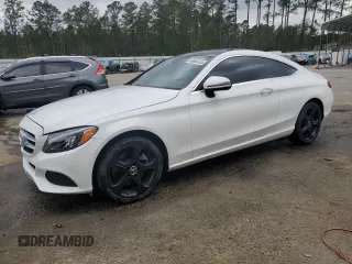 2017 Mercedes-Benz C C 300 with VIN WDDWJ4JB5HF353525, listed as a Copart auction lot 49884705 with 53,840 mi miles and Salvage Title. Bid and sale history available at carsss.com. Image 1.