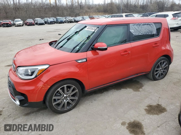 2018 Kia Soul ! with VIN KNDJX3AA2J7552004, listed as a Copart auction lot 46005634 with 105,171 mi miles and Salvage Title. Bid and sale history available at carsss.com. Image 1.