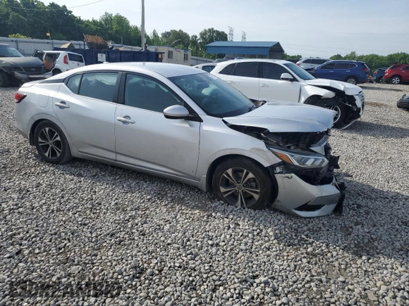 2021 Nissan Sentra SV with VIN 3N1AB8CV7MY267736, listed as a Copart auction lot 54711945 with 109,026 mi miles and Salvage title. Bid and sale history available at DreamBid. Image 4.