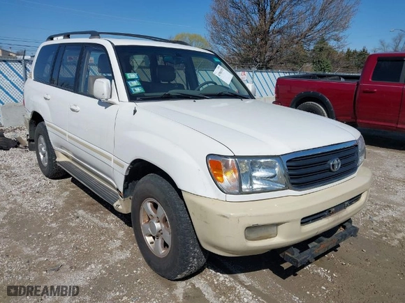 2000 Toyota Land Cruiser with VIN JT3HT05J5Y0126396, listed as a IAAI auction lot 41986185 with 201,156 mi miles. Bid and sale history available at carsss.com. Image 1.