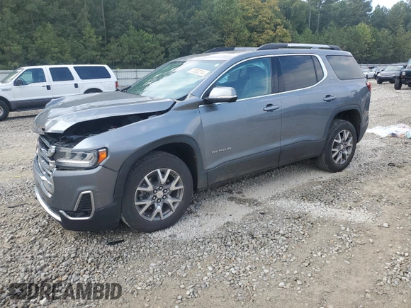 2021 GMC Acadia SLT with VIN 1GKKNML48MZ142280, listed as a Copart auction lot 72833214 with 57,237 mi miles and Salvage Title. Bid and sale history available at DreamBid. Image 1.