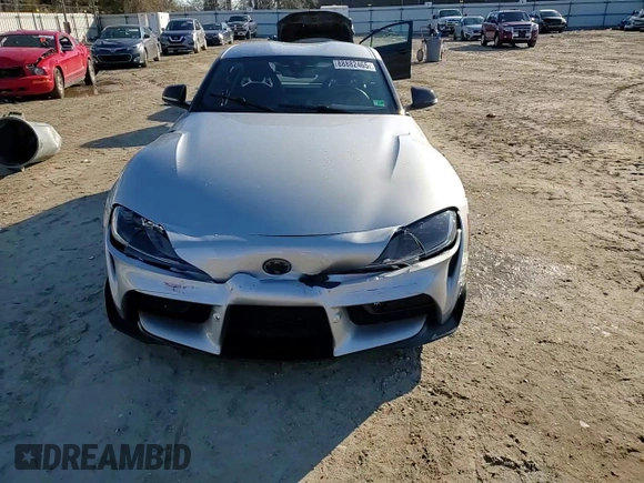 2022 Toyota Supra 2.0 with VIN WZ1DB2C08NW050265, listed as a Copart auction lot 88882465 with 14,576 mi miles and Salvage title. Bid and sale history available at DreamBid. Image 11.