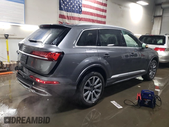 2022 Audi Q7 Premium Plus with VIN WA1LJBF74ND007229, listed as a Copart auction lot 88973875 with 18,304 mi miles and Salvage title. Bid and sale history available at DreamBid. Image 3.