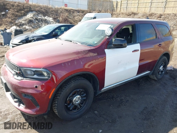 2024 Dodge Durango Special Service with VIN 1C4SDJFT7RC100760, listed as a IAAI auction lot 41784948 with 7,265 mi miles and . Bid and sale history available at DreamBid. Image 2.