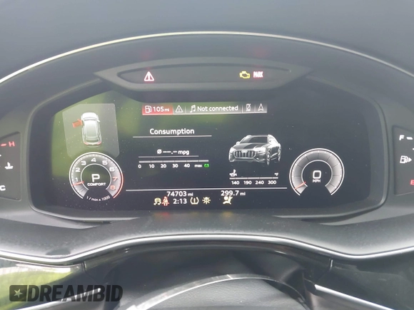 2019 Audi Q8 Prestige z VIN WA1FVAF13KD019245, wystawiony jako IAAI lot #42194524 z przebiegiem 74 703 mil mil oraz . Historia ofert i sprzedaży dostępna na DreamBid. Obrazek 7.
