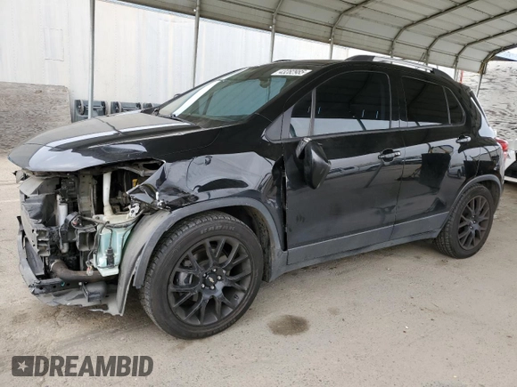 2020 Chevrolet Trax LT with VIN KL7CJLSB7LB350600, listed as a Copart auction lot 43282985 with 77,116 mi miles and Salvage Title. Bid and sale history available at DreamBid. Image 1.
