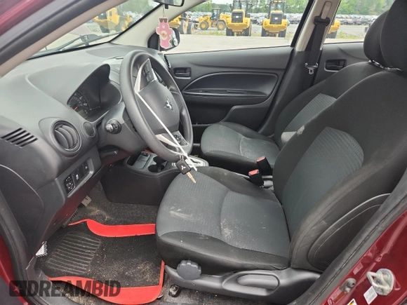 2021 Mitsubishi Mirage ES with VIN ML32FUFJXMHF00744, listed as a Copart auction lot 58791135 with 52,444 mi miles and Salvage title. Bid and sale history available at DreamBid. Image 7.