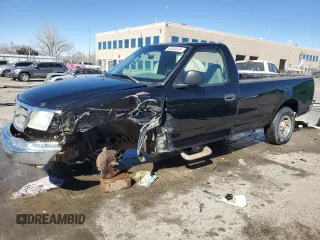 2002 Ford F-150 XL with VIN 1FTRF17222NB03008, listed as a Copart auction lot 46364635 with 136,298 mi miles and Salvage Title. Bid and sale history available at carsss.com. Image 1.