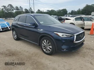 2019 Infiniti QX50 Luxe with VIN 3PCAJ5M14KF142261, listed as a Copart auction lot 55122875 with 125,200 mi miles and Salvage title. Bid and sale history available at DreamBid. Image 4.