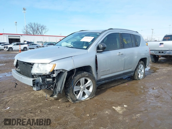 2012 Jeep Compass Sport with VIN 1C4NJCBA3CD601569, listed as a IAAI auction lot 41606565 with 126,630 mi miles. Bid and sale history available at carsss.com. Image 17.